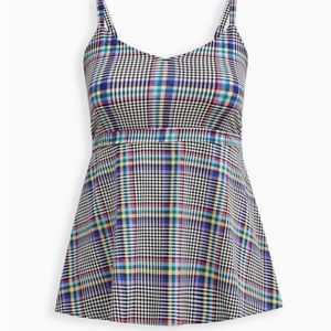 Torrid Baby doll fabric mix super soft and poplin v-neck cami